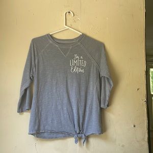 Extra large gray long sleeve shirt